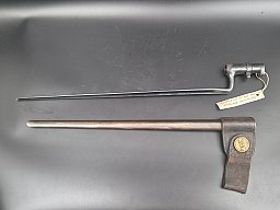 US Hülsenbajonett Mod. 1873 mit Scheide für Springfield Gewehr