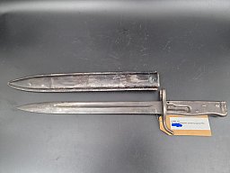 WK1 Ersatz- bzw. Notbajonett mit Blechprägung (ca. 1916)