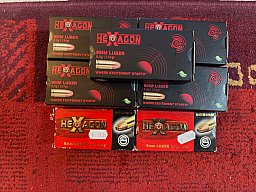 Geco Hexagon 9mm (124gr 8.0g 550 Schuss )