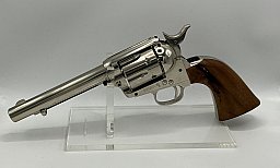 Colt SAA Nickel mit Holzgriffen 4,5mm, Nadel fähig