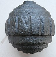 Handgranate, Kugelhandgranate deutsch 1. Weltkrieg, Korpus ohne Zünder