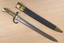 Tersen 1868 Belgische bajonett mit Säge