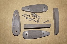 Schaftkappen aus schwarzem Gummi (5 Stück)