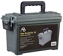 Munitionskiste Gr. 1 abschliessbar 29x13x18cm schlagfester Kunststoff OLIV –Transportbox Ammo