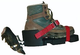 1x PAAR Waidwerk Fährtenschuh "CLASSIC" aus hochelastischem PU-Schaum zum bequemen treten mit Halter