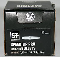 50 Stück NEUE RWS Geschosse - Speed Tip Professional !NEU! .308Win/7.62 - 10,7g/165gr hohe Präzision
