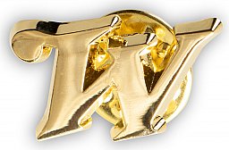 BROWNING "give away" WINCHESTER PIN / Ansteckpin Hutnadel ... Winchester LOGO Gold- Messingfarben !