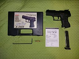 Anics Skif A-3000 CO2 Single/Double Action .177 (4,5 mm) Pistole 28-Schuss