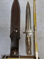 Parforce Abfangmesser neuwertig mit Hirschhorngriffschalen