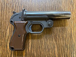 Original Bundeswehr Signalpistole HK P2A1 Kal. 4 – Guter Zustand mit fast neuem Lederholster!