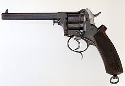 Stiftfeuerrevolver mit Adams-Beaumont-Schloß und geschlossenem Rahmen