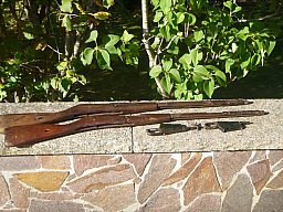Zwei Schäfte Russland Gewehr M 91