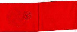 Armbinde rot, komplett mit Stempel München Borstei