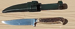 Jagdmesser Nicker Hirschhorn gebr.