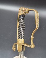 Löwenkopf - Säbel, HÖRSTER, Klingenätzung