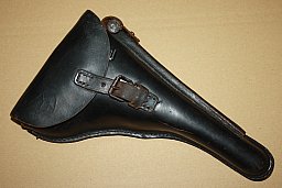 orig. WK1 Leder-Holstertasche für Luger "Marine P04" -FLANDERN-