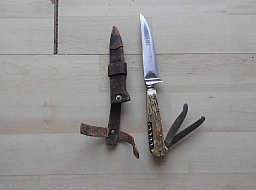 JAGDMESSER mit Hirschhorngriff!