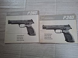 2xoriginale P240 SIG Hämmerli Bedienungsanleitungen