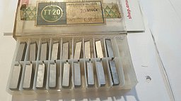18 Teile, Büchsenmacherwerkzeug Wendeschneidplatten Schneidplatten TT20, P20, Widia Hartmetall