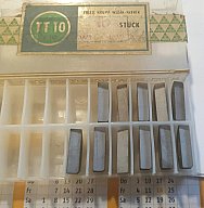 11 Teile, Büchsenmacherwerkzeug Wendeschneidplatten Schneidplatten TT10, P10, Widia Hartmetall