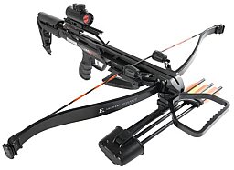 Mega-Set: 175 lbs Recurve-Armbrust Jaguar II schwarz neu mit sehr viel Zubehör