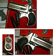 schöner Noris Twinny Derringer mit orig. Box - schwarze Griffschalen!