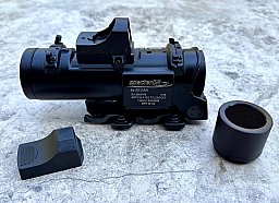 Prismenvisier Elcan Specter 1x / 4x DR SU-230/PVS Kal. 5,56mm .223 Zielfernrohr inkl. Red Dot