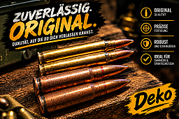 Deko Munition AK47, M16, AR15 -- 4 Stück