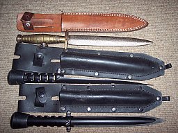"Rohrdolche" CONDOR Tauchermesser Messing Konvolut Sammlung Jagdmesser Bowie unbekannt Dachbodenfund