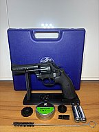 S&W Smith & Wesson 586 CO2-Revolver 4 Zoll – guter Zustand mit Originalkoffer und Zubehör