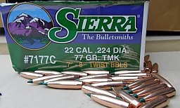 .22/.224/77 grs #7177# Sierra TMK Geschosse 100 stk. # SSZ Berka