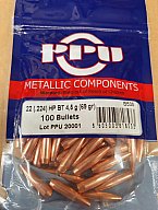.22/.224/69grs PPU HPBT 100 Stk. Geschosse B-535 # SSZ Berka