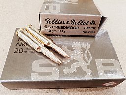 6,5Creedmoor/140grs. FMJBT S&B 100 stk. No. 2905 # SSZ Berka