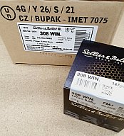 .308/147Win FMJ Patronen S&B 50 Stk. # SSZ Berka