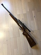 Anschütz Repetierbüchse Kal. 22, Modell 1400 m. Zielfernrohr Anschütz 4x15