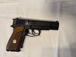 Umarex Browning GPDA8, 8 mm K, PTB, Made in West Germany, Holzgriffschalen