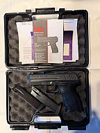 Heckler & Koch P30 Umarex 9 mm P.A.K. Schreckschuss, ungeschossen, mit Koffer und Rechnung