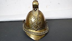 Alter Französischer Sappeur Helm Militärisch? komplett aus Messing mit Innenfutter