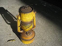 Sturmlaterne, Bunkerleuchte "Feuerhand", unger. Fundzustand