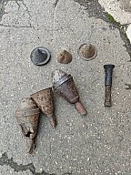 Panzerfaust 60 – Gefechtsköpfe und Einzelteile