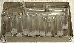 50 Pulverröhrchen aus Glas