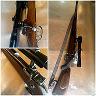 Sammlerbüchse nach Gehmann im Kal. 5,6x61 SevH inkl. B. Nickel Marburg/L Supra TOP