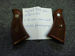 1 Paar Holzgriffschalen original Smith & Wesson K-Rahmen