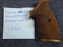 1 Paar Holzgriffschalen punziert der Firma Nill für S&W N-RahmenRound Butt