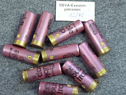 10 DEVA Exerzierpatronen Kal. 12/70