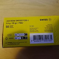70 Schuss .223 Swiss P DS-1, FMJ