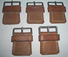 Seltenes Zubehörteil für den m94 Schwedenmauser Lederschnalle für den Schaft aus altem Lager Bestand