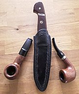 Highlight - Jagdmesser, 2 edle Tabakpfeifen u. Zubehör
