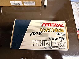 Federal Zündhütchen LR 600 Stück Gold Medal Match