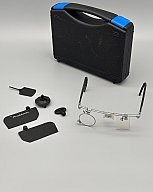 Knobloch Schießbrille, Komplettset mit Original-Box, Seitenschutz, Justierungsaufsatz & Werkzeug